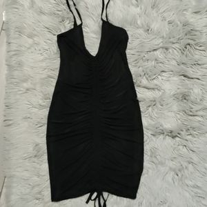 Boohoo backless dress with front detail
